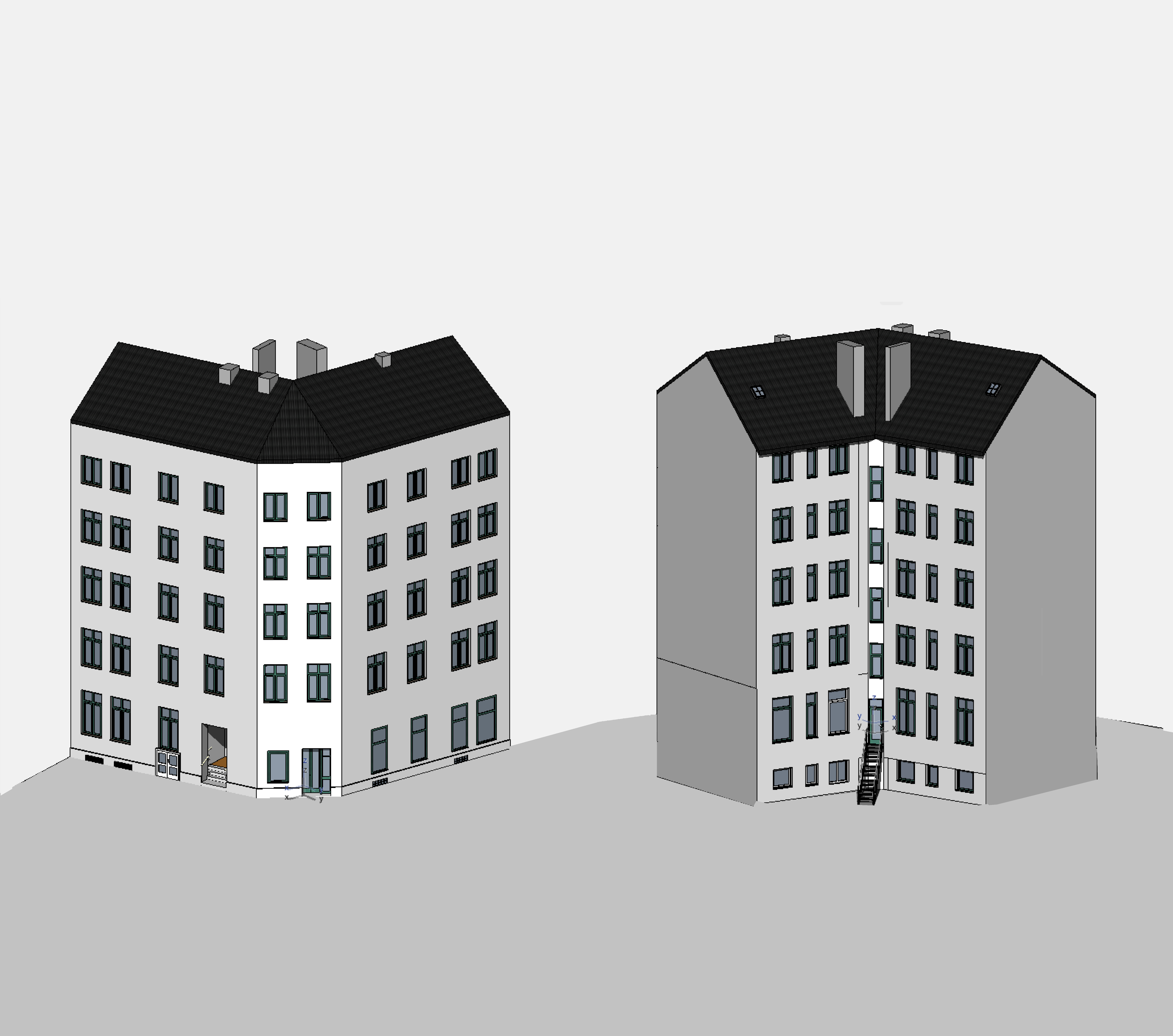 Aufmaß von Mehrfamilienhäusern